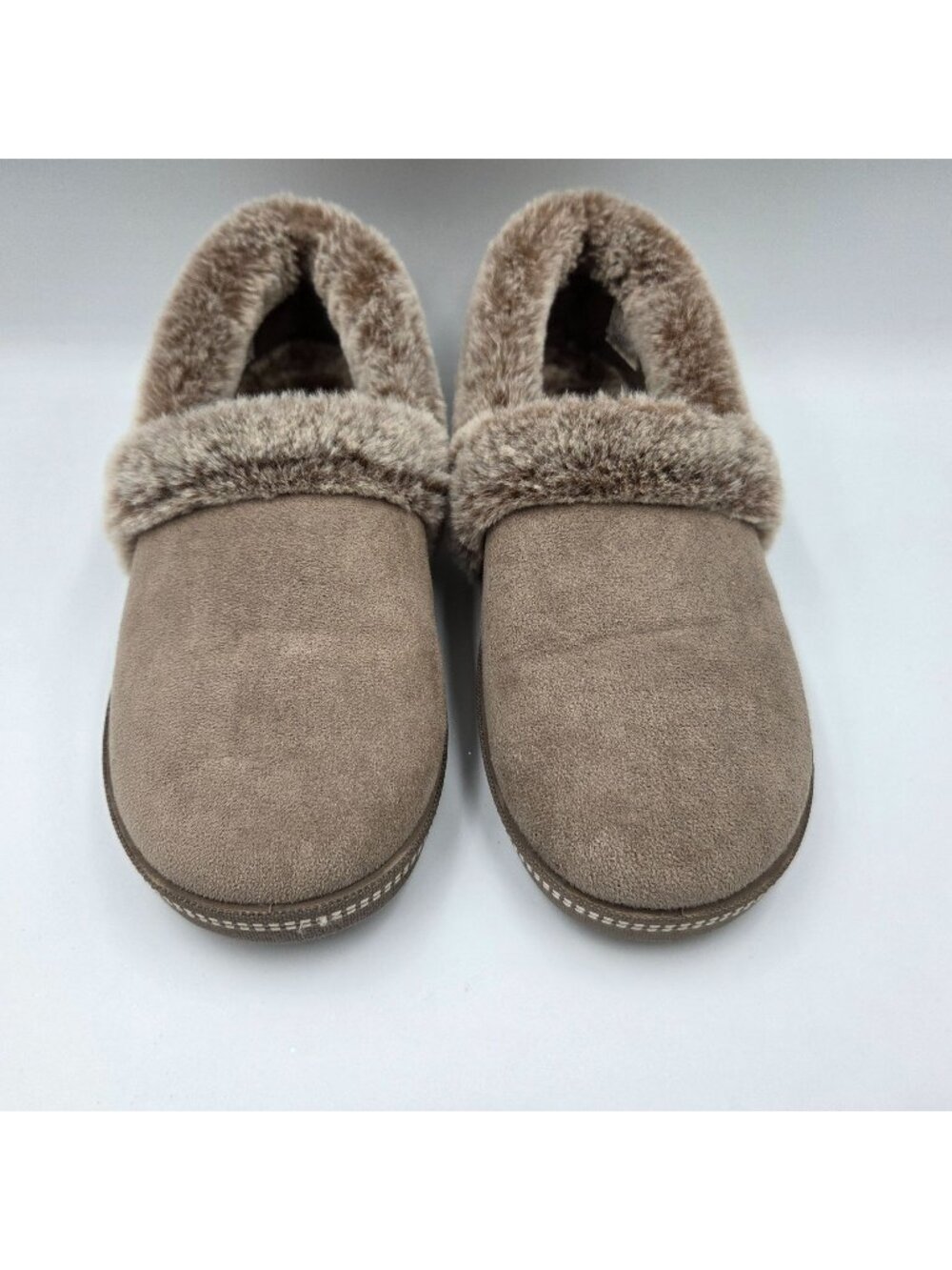 Skechers Slippers Womens 7 Light Brown Taupe Cali Cozy Campfire Team Toasty